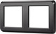 Миниатюра изображения товара Рамка для выключателей и розеток Arlight FRM-VERSA-PL-2-BK / 043778