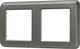 Миниатюра изображения товара Рамка для выключателей и розеток Arlight FRM-VERSA-PL-2-GR / 043780