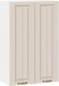 Миниатюра изображения товара Шкаф навесной для кухни ТриЯ Лина 1ВВ6 с двумя дверями (белый/крем)