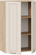 Миниатюра изображения товара Шкаф навесной для кухни ТриЯ Лина 1ВВ6 с двумя дверями (дуб крафт золотой/крем)
