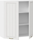 Миниатюра изображения товара Шкаф навесной для кухни ТриЯ Лина 1ВВ8 с двумя дверями (белый/белый)