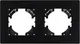 Миниатюра изображения товара Рамка для выключателей и розеток Arlight FRM-PERIO-PL-2-BK / 049751