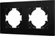 Миниатюра изображения товара Рамка для выключателей и розеток Arlight FRM-PERIO-PL-2-BK / 049751