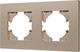 Миниатюра изображения товара Рамка для выключателей и розеток Arlight FRM-PERIO-PL-2-GD / 049753