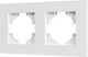 Миниатюра изображения товара Рамка для выключателей и розеток Arlight FRM-PERIO-PL-2-WH / 049750