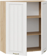 Миниатюра изображения товара Шкаф навесной для кухни ТриЯ Лина 1ВВ8 с двумя дверями (дуб крафт золотой/белый)