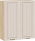 Миниатюра изображения товара Шкаф навесной для кухни ТриЯ Лина 1ВВ8 с двумя дверями (дуб крафт золотой/крем)