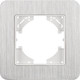 Миниатюра изображения товара Рамка для выключателей и розеток Arlight FRM-AKIRY-AL-1-SR / 049680