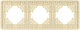 Миниатюра изображения товара Рамка для выключателей и розеток Arlight FRM-AKIRY-AL-3-GD / 049730