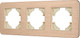 Миниатюра изображения товара Рамка для выключателей и розеток Arlight FRM-AKIRY-AL-3-GD / 049730