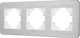 Миниатюра изображения товара Рамка для выключателей и розеток Arlight FRM-AKIRY-AL-3-SR / 049728