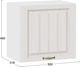 Миниатюра изображения товара Шкаф навесной для кухни ТриЯ Лина 1ВВ5Г с одной откидной дверью (белый/белый)