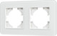 Миниатюра изображения товара Рамка для выключателей и розеток Arlight FRM-OMALI-SFGS-2-WH / 049708