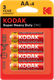 Миниатюра изображения товара Комплект батареек Kodak Extra Heavy Duty R6 4BL KAAHZ-4 / Б0075852