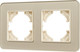 Миниатюра изображения товара Рамка для выключателей и розеток Arlight FRM-OMALI-SFGS-2-GD / 049711