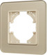 Миниатюра изображения товара Рамка для выключателей и розеток Arlight FRM-OMALI-SFGS-1-GD / 049679