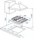 Миниатюра изображения товара Газовая варочная панель ZORG HAG63 FDW WH