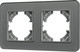 Миниатюра изображения товара Рамка для выключателей и розеток Arlight FRM-OMALI-GS-2-GR / 049694