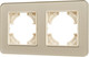 Миниатюра изображения товара Рамка для выключателей и розеток Arlight FRM-OMALI-GS-2-GD / 049695