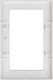 Миниатюра изображения товара Рамка для выключателей и розеток Arlight FRM-GLARE-GS-D-WH / 043789