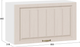 Миниатюра изображения товара Шкаф навесной для кухни ТриЯ Лина 1ВВ8Г с одной откидной дверью (белый/крем)