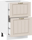 Миниатюра изображения товара Шкаф-стол кухонный ТриЯ Лина 1Н5Я2 с двумя ящикам (белый/крем)
