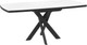 Миниатюра изображения товара Обеденный стол Мамадома Leonel-130 раздвижной 130-165x85 (кварцит-HPL/черный)