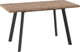 Миниатюра изображения товара Обеденный стол Мамадома Борг-110 раздвижной 110-142x70 (дуб веллингтон/черный)