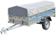 Миниатюра изображения товара Прицеп для автомобиля Кремень Профи 2.5х1.3 (борт 50см, тент 30см)