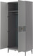 Миниатюра изображения товара Шкаф Bravo Мебель Фарго ШР-2 (серый шифер/лак антрацит)
