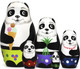 Миниатюра изображения товара Матрешка сувенирная Брестская Фабрика Сувениров Панды / 5342
