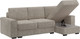 Миниатюра изображения товара Диван угловой Bravo Мебель Леон Стандарт 4 вариант (жемчужно-серый)