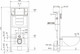 Миниатюра изображения товара Инсталляция для унитаза Grossberg AJ200 (с кнопкой смыва SD003)