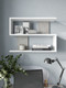 Миниатюра изображения товара Полка Горизонт Мебель Асти 1 (белый/бетон)