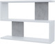 Миниатюра изображения товара Полка Горизонт Мебель Асти 1 (белый/бетон)
