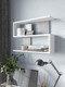 Миниатюра изображения товара Полка Горизонт Мебель Асти 1 (белый/бетон)