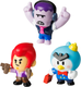 Миниатюра изображения товара Набор фигурок коллекционных Brawl Stars Кольт, Мистер П. и Фрэнк / BRW2021C (3шт)