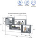 Миниатюра изображения товара Полка Горизонт Мебель Лайт (серый графит)