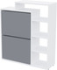 Миниатюра изображения товара Тумба для обуви Горизонт Мебель Дуэт (белый/графит)