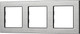 Миниатюра изображения товара Рамка для выключателей и розеток Arlight FRM-PRESTO-ALS-3-GR / 043858