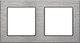 Миниатюра изображения товара Рамка для выключателей и розеток Arlight FRM-PRESTO-ALS-2-GR / 043856