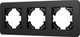 Миниатюра изображения товара Рамка для выключателей и розеток Arlight FRM-AKIRY-SFAL-3-BK / 049741