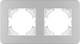 Миниатюра изображения товара Рамка для выключателей и розеток Arlight FRM-AKIRY-SFAL-2-SR / 049737