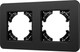 Миниатюра изображения товара Рамка для выключателей и розеток Arlight FRM-AKIRY-SFAL-2-BK / 049738