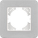 Миниатюра изображения товара Рамка для выключателей и розеток Arlight FRM-AKIRY-SFAL-1-SR / 049684