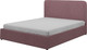 Миниатюра изображения товара Двуспальная кровать Bravo Мебель Луиза 160х200 без ПМ Стандарт 1 вариант (светлая малина)