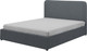 Миниатюра изображения товара Двуспальная кровать Bravo Мебель Луиза 160х200 без ПМ Стандарт 5 вариант (холодный серый)