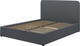 Миниатюра изображения товара Двуспальная кровать Bravo Мебель Луиза 160х200 без ПМ Стандарт 5 вариант (холодный серый)