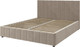 Миниатюра изображения товара Полуторная кровать Bravo Мебель Нельсон 120х200 с ПМ Стандарт 3 вариант (серо-бежевый, вертикаль)
