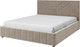 Миниатюра изображения товара Полуторная кровать Bravo Мебель Нельсон 120х200 с ПМ Стандарт 3 вариант (серо-бежевый, линия)
